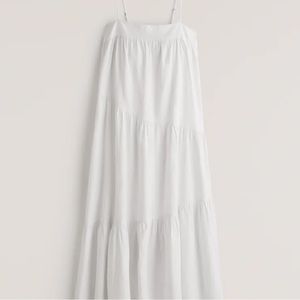 Abercrombie Asymmetrical Tiered Maxi Dress